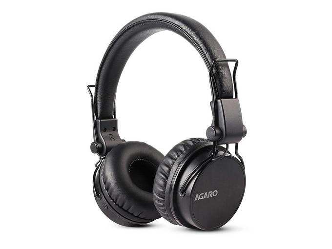 AGARO Fusion On-Ear Bluetooth Headphones with Mic (Black)