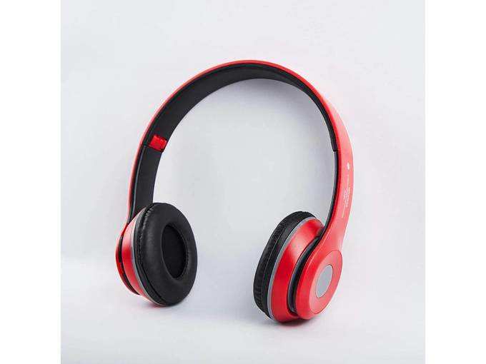Widzet B460 Bluetooth Headphone with Extra Bass, Up to 4H Playtime, Foldable Earcups, Lightweight Design with mic and TF Card Slot