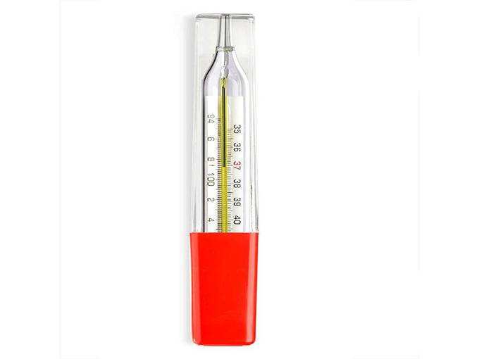 Thermocare TP-Oval Oval Thermometer for Fever Check Mercury Body Temperature (Yellow)