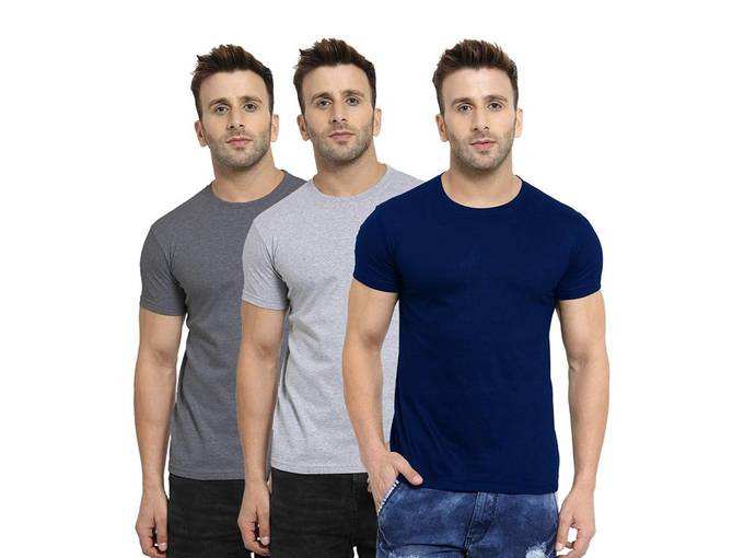 Scott International Men&#39;s Regular Fit T-Shirt (Pack of 3)