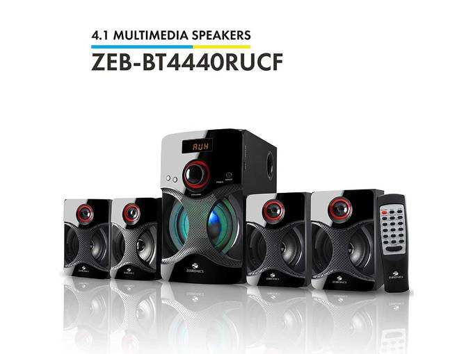 Zebronics BT4440RUCF 4.1 Channel Multimedia Speakers