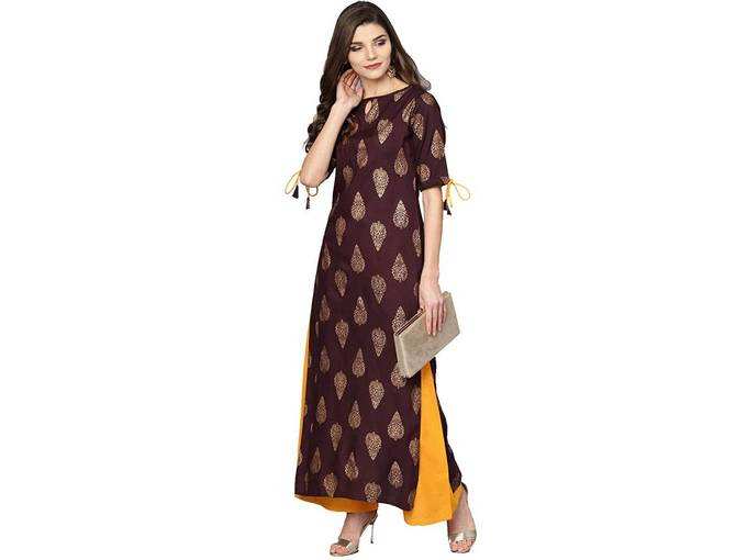 Meera Fab Women&#39;s Rayon Salwar Suit