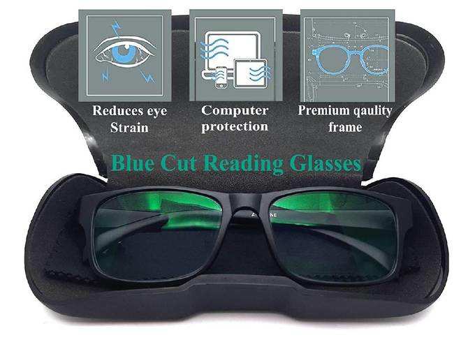 Optify Premium Blue Ray Cut Antiglare Power Reading Glasses For Men And Women(+1.50)