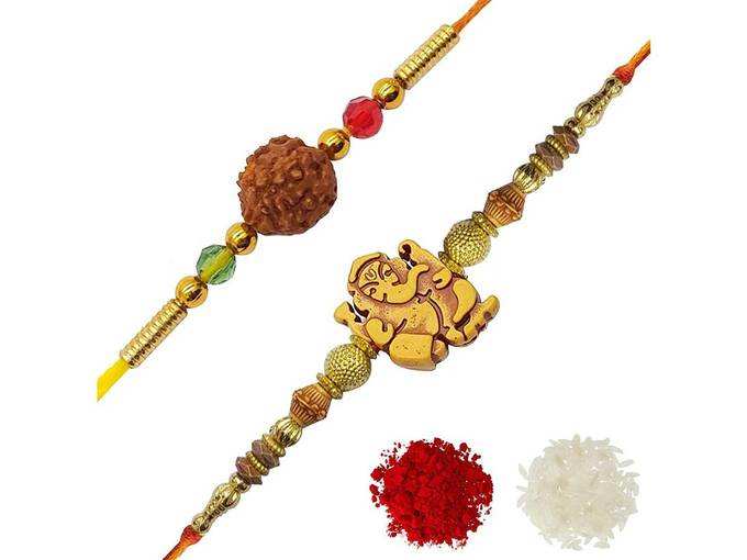 YouBella Rakhi Combo for Brother (Multi-Colour) (YBRK_70)