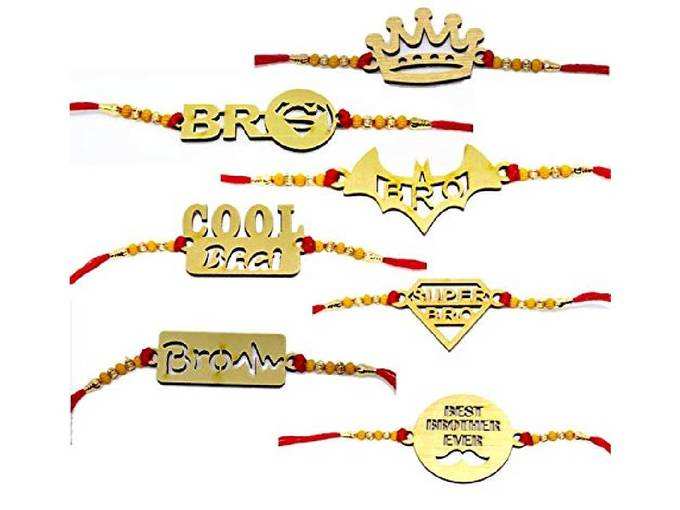 Ttrendy Collection Combo of 7 Rakhi for Brother