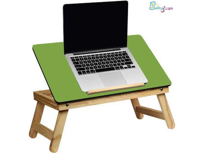 Babyjoys Laptop Table/Multipurpose Table/Foldable Table/Eatie Table/Study Table/Reading Table/Craft-Work Table/Bed Laptop Table/Lappi Table/Wood...