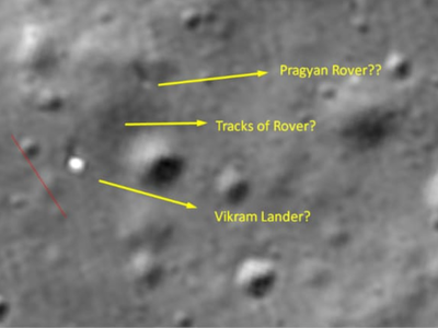 ചന്ദ്രയാൻ- 2 പ്രഗ്യാൻ റോവർ ചന്ദ്രോപരിതലത്തിൽ സഞ്ചരിച്ചെന്ന് കണ്ടെത്തൽ; പരിശോധിക്കുന്നെന്ന് ISRO