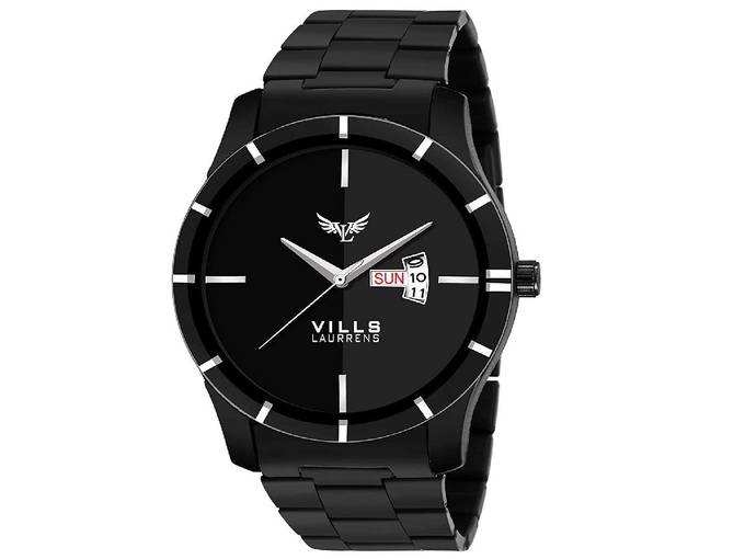 VILLS LAURRENS Analogue Mens Watch (Black Dial)