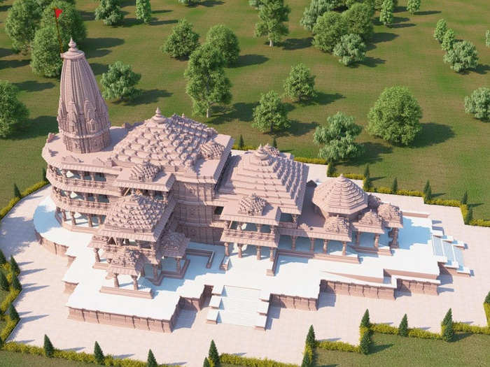ram mandir of ayodhya proposed model surfaced before bhumi pujan