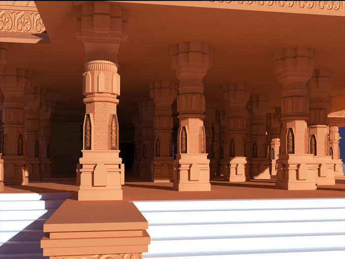 मंदिर में 300 से ज्यादा स्तंभ
