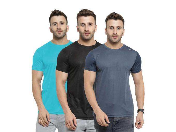 AWG - All Weather Gear Men&#39;s Regular fit T-Shirt (Pack of 3)