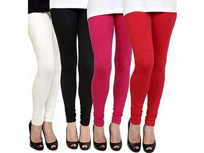 SwaNit Leggings for Womens Combo (Free Size_Pack of 4)