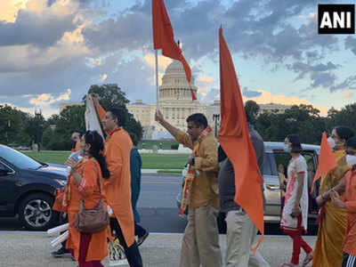 राम मंदिर भूमिपूजन: अमेरिकेत हिंदू बांधवांच्या आनंदाला उधाण