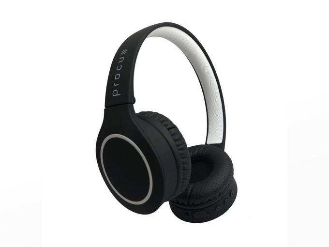 Procus Urban Bluetooth On-Ear Foldable Headphones, High Bass with Microphone (Mobile/PC/TV) (Black