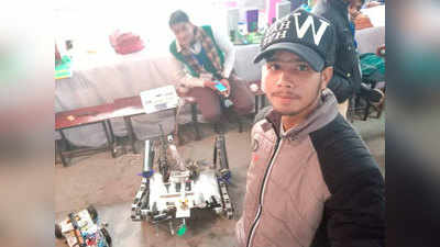 प्रयागराज: 11वीं के छात्र ने बनाया रोबोट, भूकंप से बचाने में होगा सहायक
