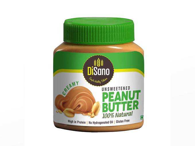 DiSano All Natural Peanut Butter, Creamy, 30% Protein, Unsweetened, Gluten Free, 1 Kg