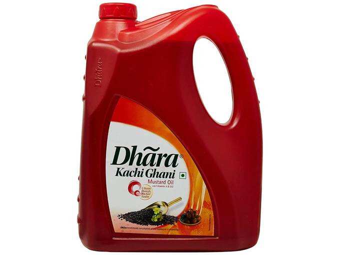 Dhara Kachhi Ghani Mustard Oil Jar, 5L