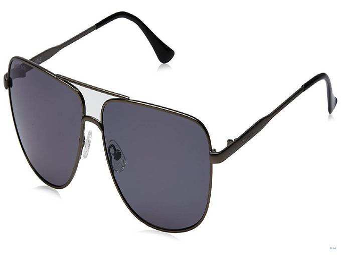 Fastrack Polarized Square Men&#39;s Sunglasses - (M183BK4P|59|Black Color)