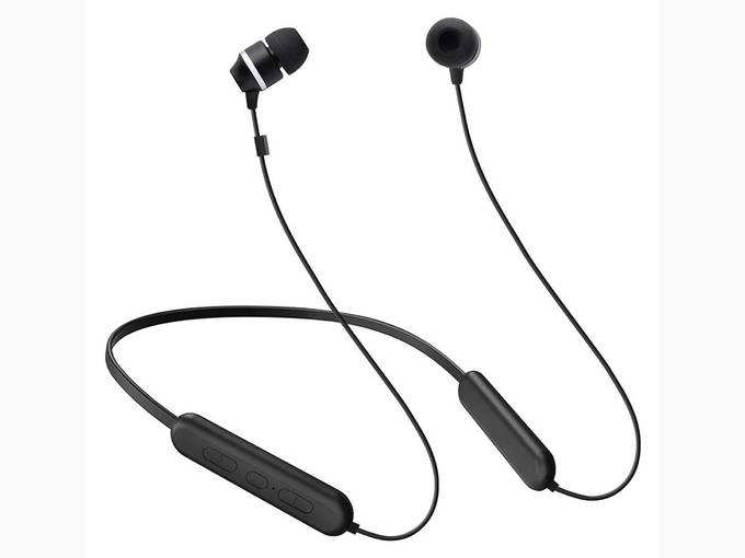 Samsung C&T ITFIT Bluetooth Wireless Earphone with Flexible Neck Band and handsfree Mic (GP-OAU019SABBI, Black)