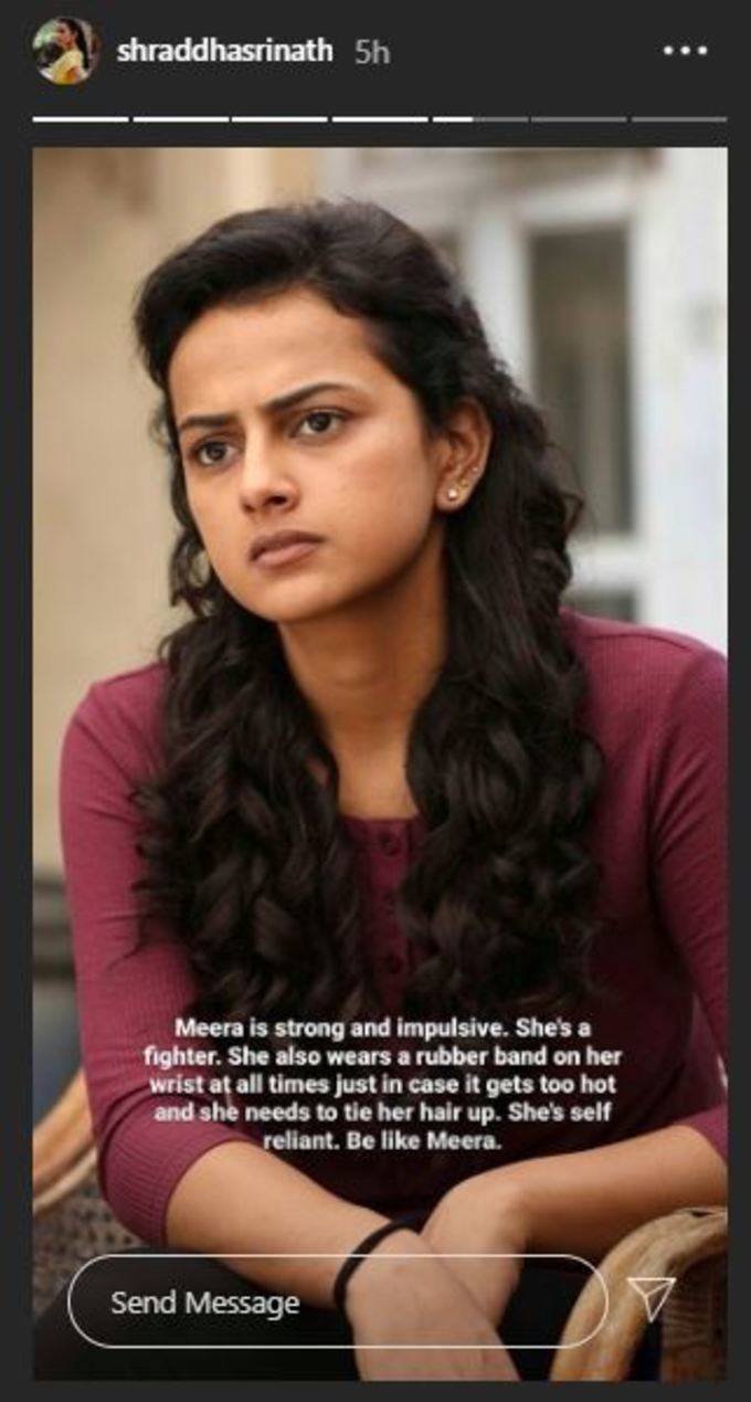 Shraddha Srinath about Meera