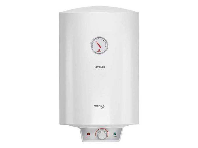 Havells Monza EC 15-Litre Storage Water Heater with Flexi Pipe (White)