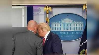 White House Shot: காதில் ரகசியம் சொன்ன காவலர்; பாதியில் ஓட்டம் பிடித்த அமெரிக்க அதிபர் - என்ன நடந்தது?