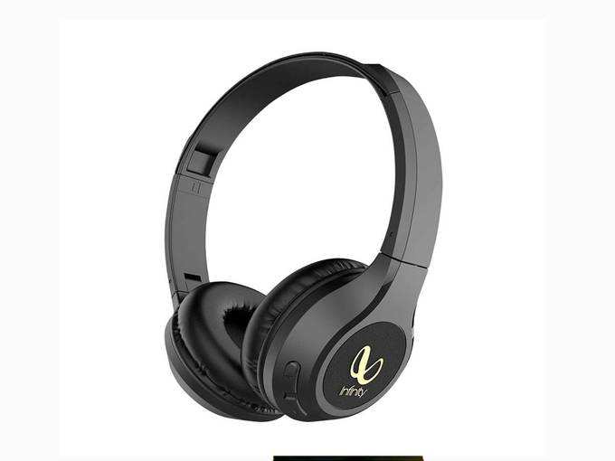 Infinity (JBL) Glide 500 Wireless Headphones with 20 Hours Playtime (Quick Charge), Deep Bass and Dual Equalizer (Charcoal Black)