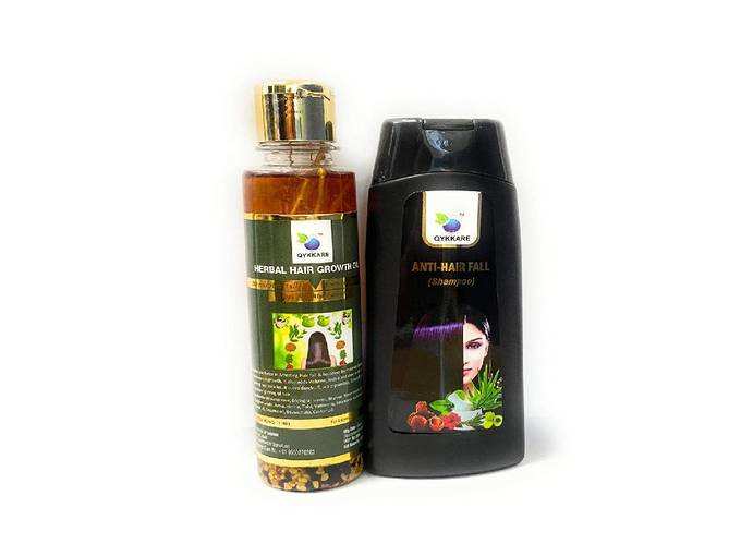 QYKKARE HAIR CARE SET - HAIR OIL & SHAMPOO (200 GM X2) = 400 GM