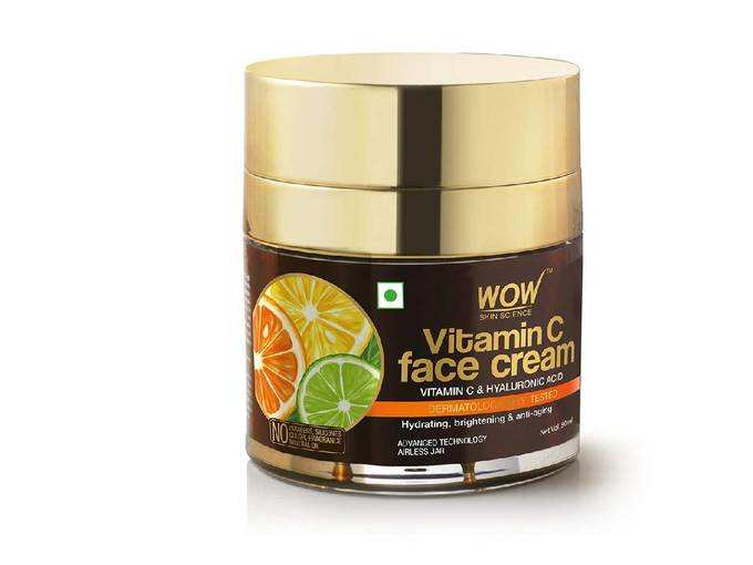WOW Skin Science Vitamin C Face Cream - Oil Free, Quick Absorbing - For All Skin Types - No Parabens, Silicones, Color, Mineral Oil &amp; Synthetic...