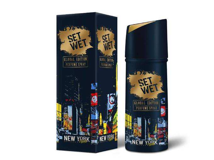 Set Wet Global Global Edition Perfume Spray For Men, New York Nights, 120 ml