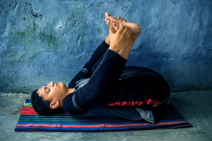 Ananda Balasana pose