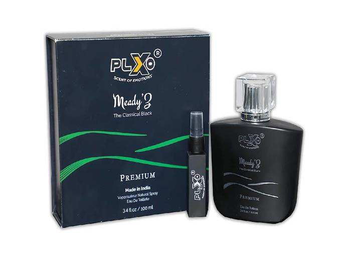 Plxo Meady&#39;z Perfume with Tester, Eau De Toilette Perfume 90ml &amp; 10ml tester, Long Lasting, Meady&#39;z The Magic of Meadows for Unisex (Pack of 5)