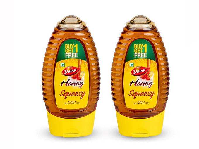 Dabur Honey - World&#39;s No.1 Honey Brand - Squeezy Pack - 225 gm ( Buy 1 Get 1 Free)