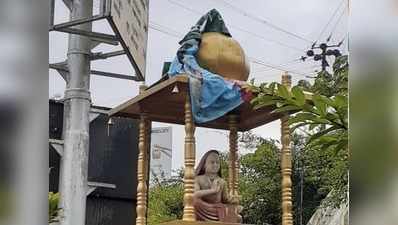 कर्नाटक: आदि शंकराचार्य की मूर्ति पर सहेजकर रखा मस्जिद का कपड़ा, क्षेत्र में तनाव, शख्स के खिलाफ मामला दर्ज