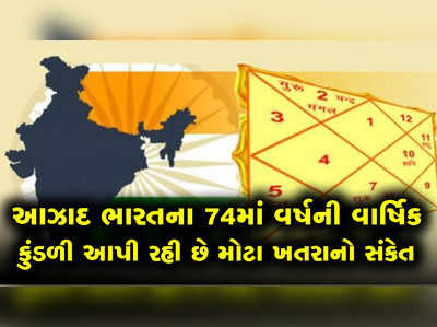 આઝાદ ભારતના 74માં વર્ષની વાર્ષિક કુંડળી આપી રહી છે મોટા ખતરાનો સંકેત 