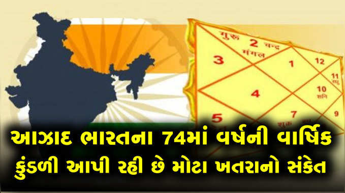 આઝાદ ભારતના 74માં વર્ષની વાર્ષિક કુંડળી આપી રહી છે મોટા ખતરાનો સંકેત 