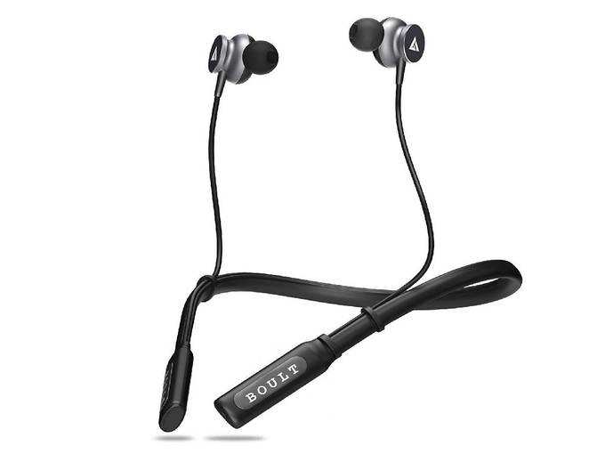 Boult Audio ProBass Curve Wireless Neckband Earphones with 12 Hour Battery Life &amp; Latest Bluetooth 5.0, IPX5 Sweatproof Headphones with mic (Black)