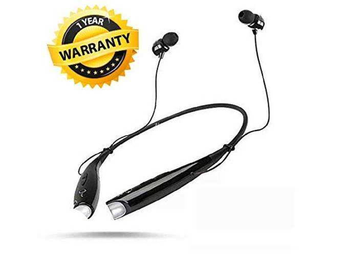 CROGIE® HBS-730 Wireless Bluetooth Headset Sports Neckband Joggr Bluetooth Headphone Sweatproof with Noice Cancelling Mic Handfree deep Bass Earphones...