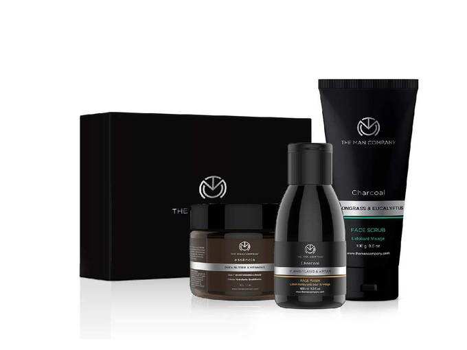 The Man Company Cleanse &amp; Moisturise Pack(Charcoal Face Wash Charcoal Scrub Moisturising Cream) | Made in India