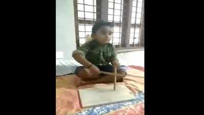 6 ವರ್ಷದ ಪೋರನ ಡ್ರಮ್ಮಿಂಗ್ ಕೌಶಲ್ಯ : ಎಲ್ಲರನ್ನೂ ಮಂತ್ರಮುಗ್ಧರನ್ನಾಗಿಸಿದ ಬಾಲಕ