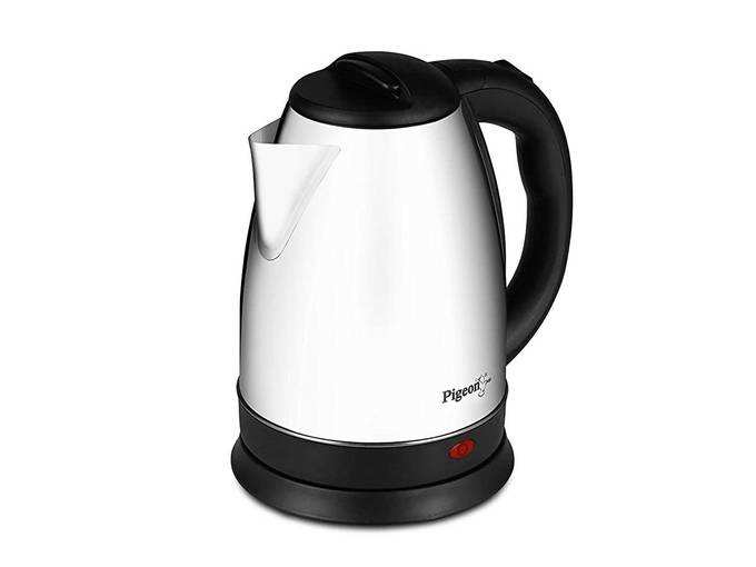 Pigeon by Stovekraft Amaze Plus Kettle with Stainless Steel Body, 1.8 litres Boiler for Water, Instant Noodles, Soup etc.