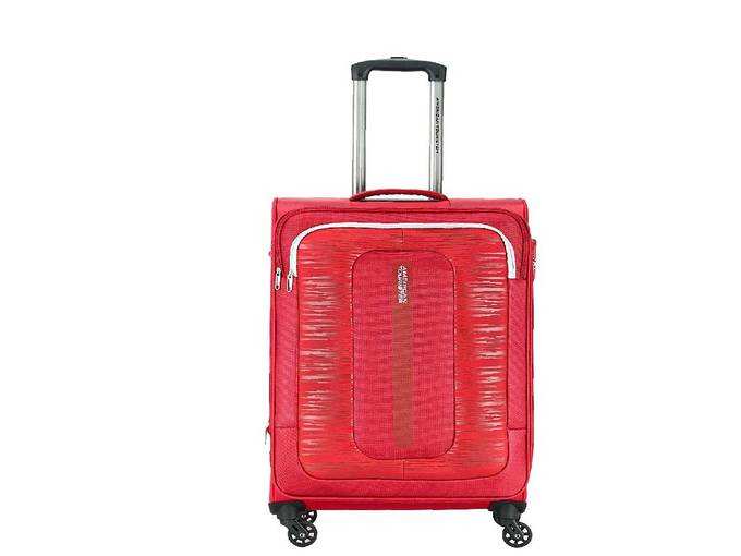 American Tourister Brisbane Polyester 80 cms Red Softsided Check-in Luggage (FJ0 (0) 00 003)