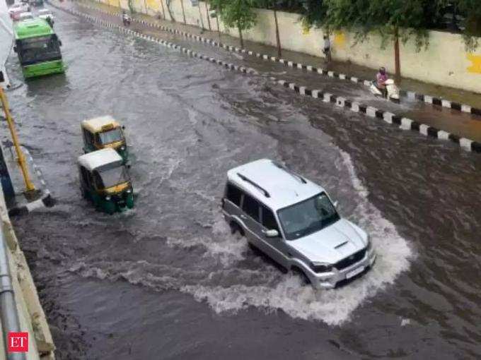 दिल्‍ली में कहां-कहां भरा पानी