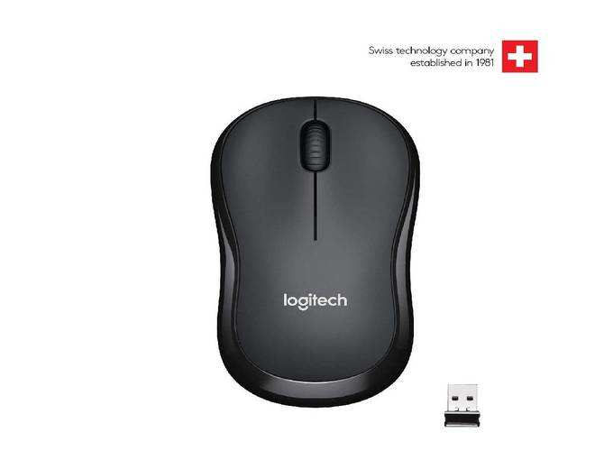 Logitech M221 Wireless Mouse, Silent Buttons, 2.4 GHz with USB Mini Receiver, 1000 DPI Optical Tracking, 18-Month Battery Life, Ambidextrous PC/Mac/Laptop