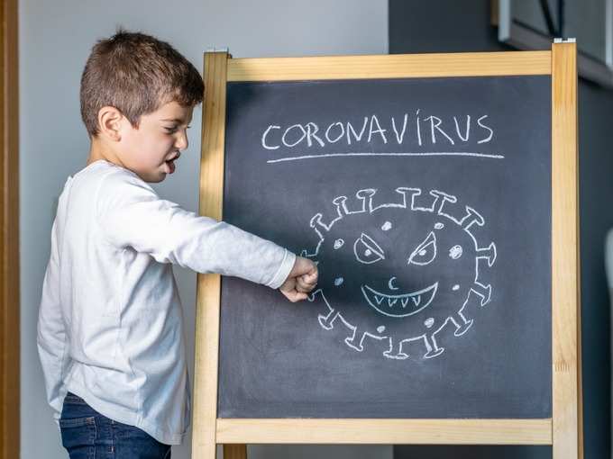 little-kid-fighting-against-coronavirus-concept-picture-id1212587015