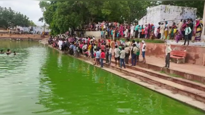 Bharatpur news : ब्रेक टाइम के बाद तालाब में नहाने गए मजदूर, हुए हादसे का शिकार
