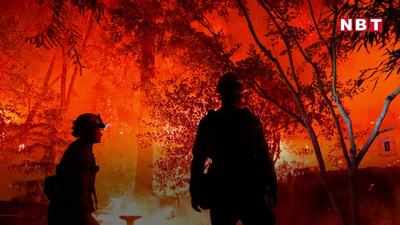 कैलिफॉर्निया के जंगलों में भड़कती जा रही है आग, सैकड़ों घर राख