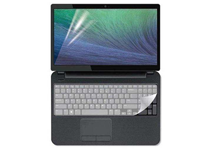 Fedus Combo of 15.6 inch Laptop Screen Guard and Key Guard Combo Set