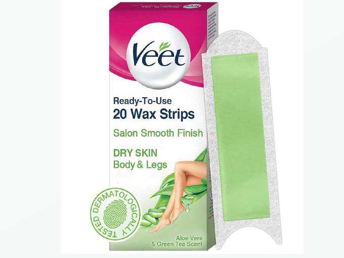 Veet Instant Waxing Kit for Dry Skin, 20 strips