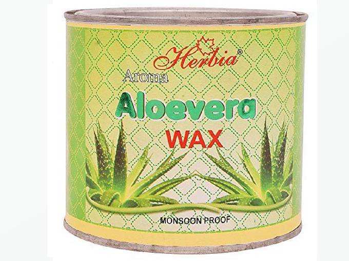 Herbia Aroma Aloe Vera Wax with 30 Waxing Strips- 600 ml